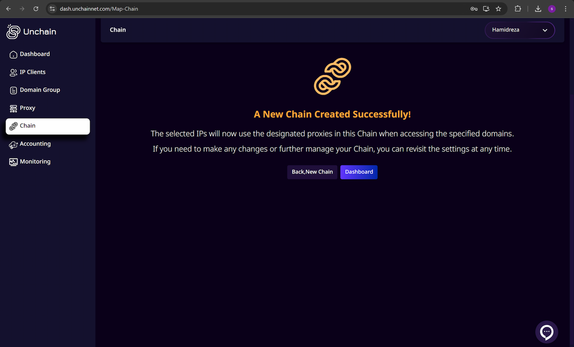 created-chain